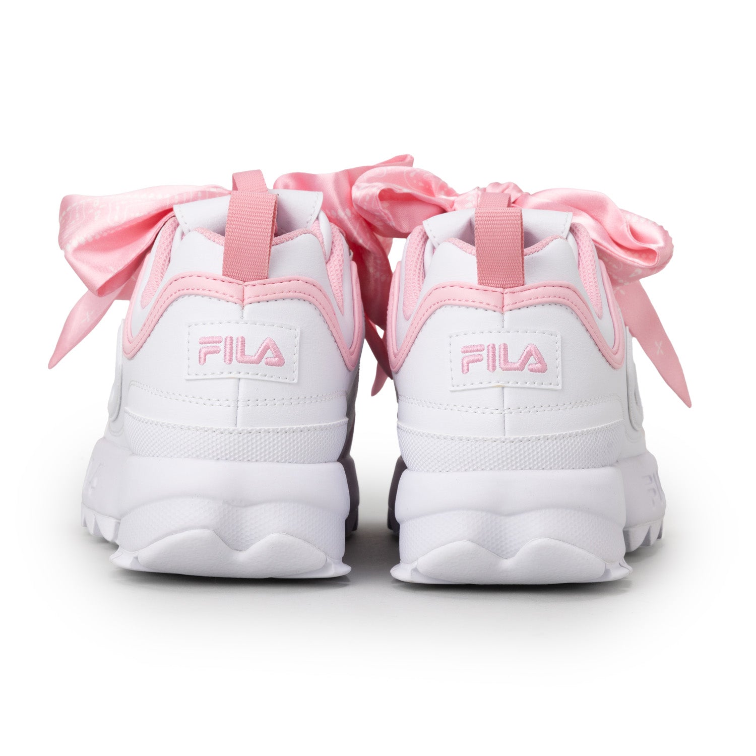 フィラ FILA DISRUPTOR 2 SCARF / ディスラプター2スカーフ / 厚底スニーカー （PURE WHITE/Rose Shad） PURE WHITE/Rose Shad