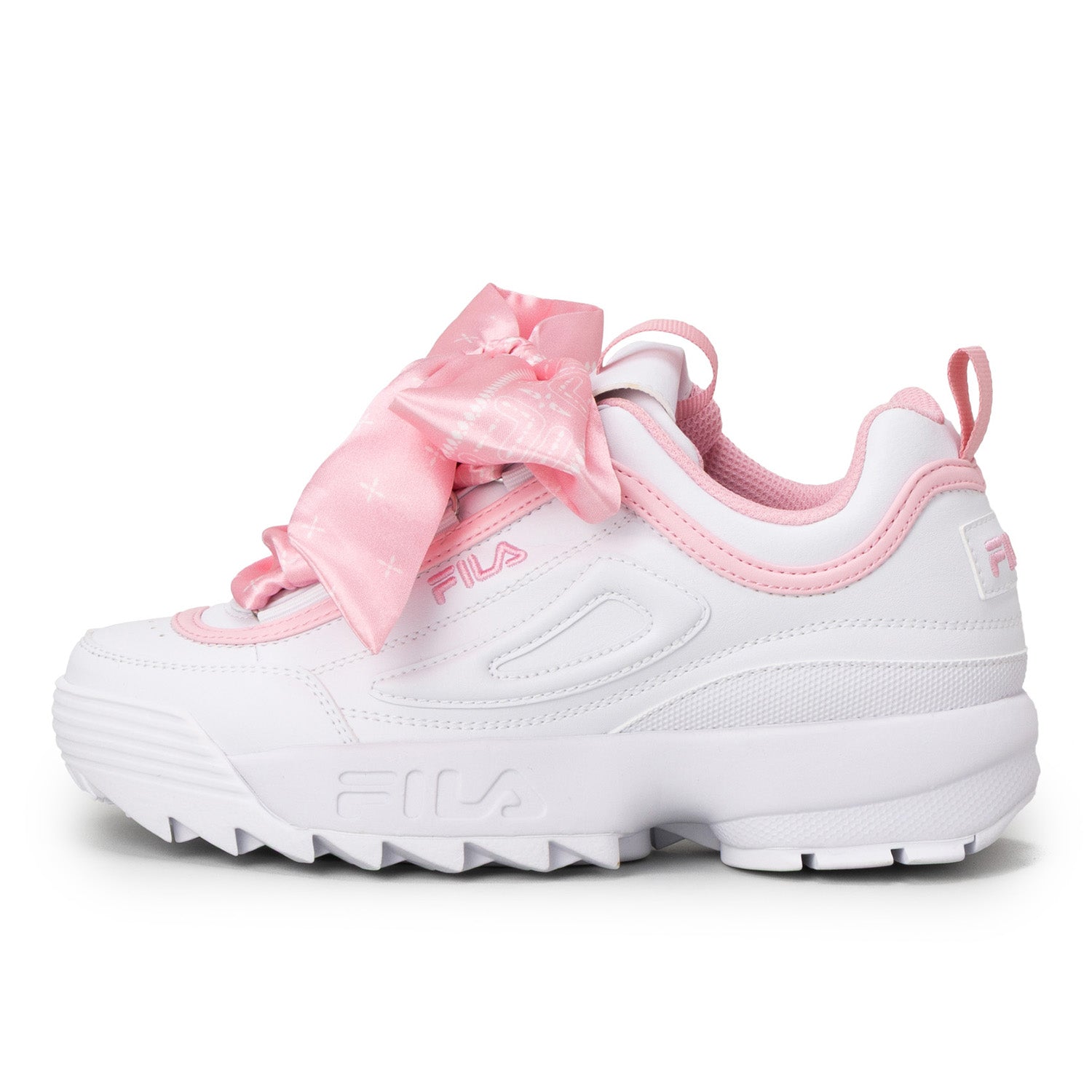 フィラ FILA DISRUPTOR 2 SCARF / ディスラプター2スカーフ / 厚底スニーカー （PURE WHITE/Rose Shad） PURE WHITE/Rose Shad