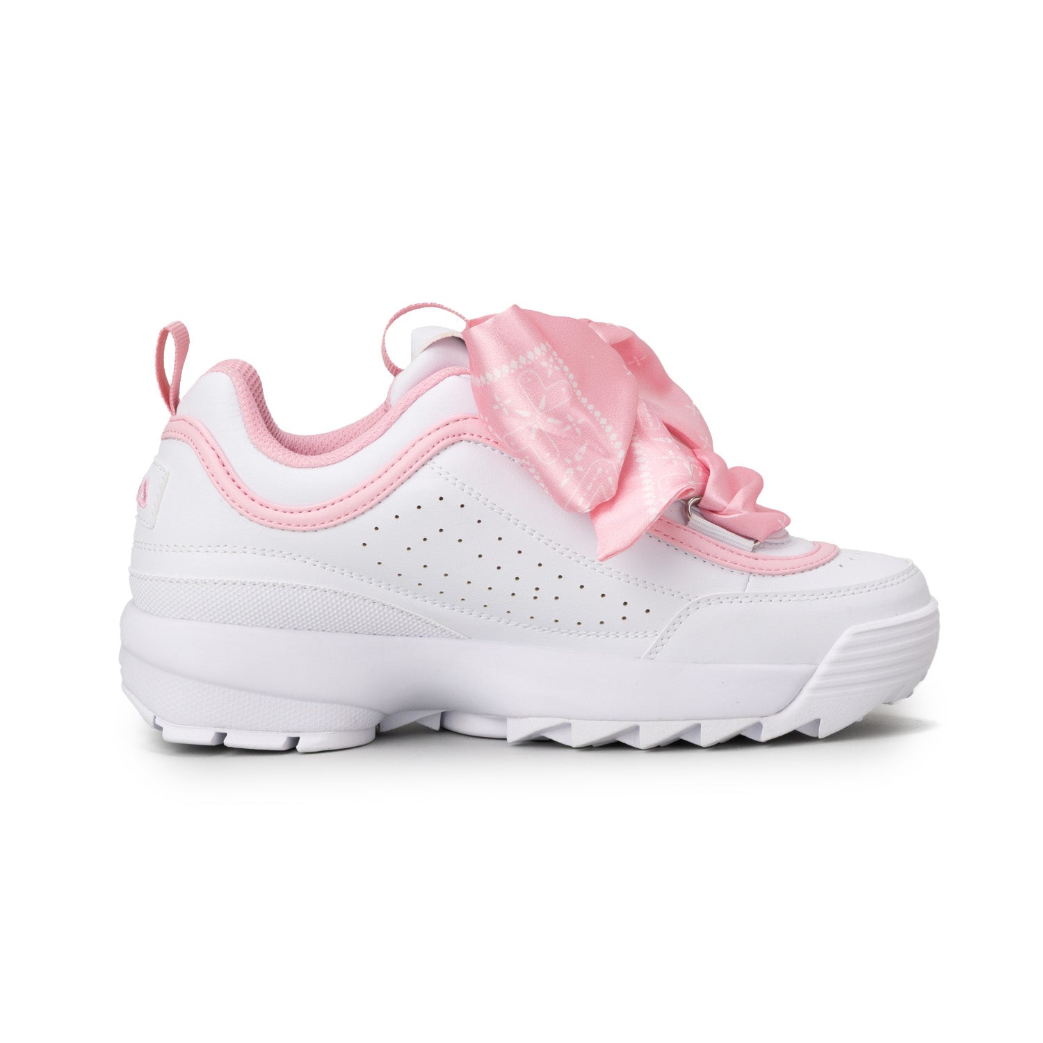 フィラ FILA DISRUPTOR 2 SCARF / ディスラプター2スカーフ / 厚底スニーカー （PURE WHITE/Rose Shad） PURE WHITE/Rose Shad