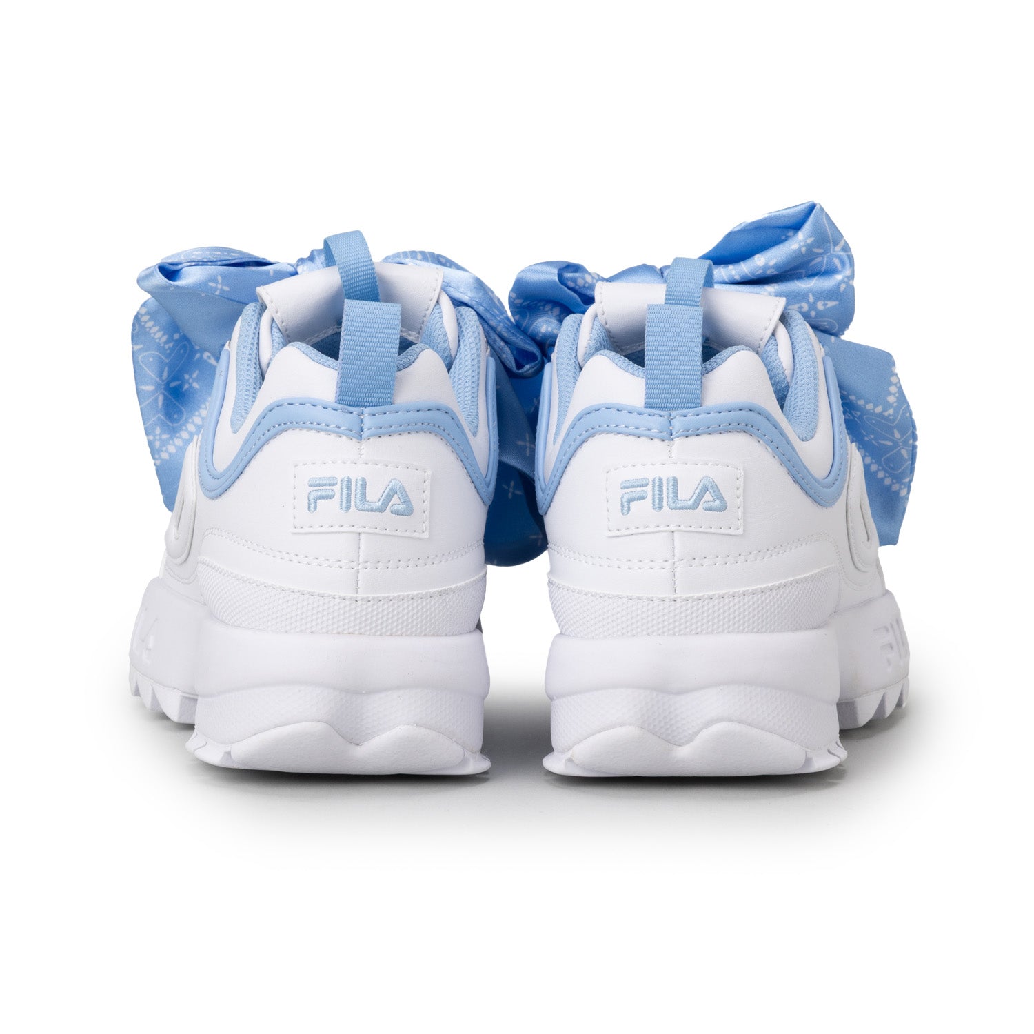 フィラ FILA DISRUPTOR 2 SCARF / ディスラプター2スカーフ / 厚底スニーカー （PURE WHITE/Blue Bell） PURE WHITE/Blue Bell