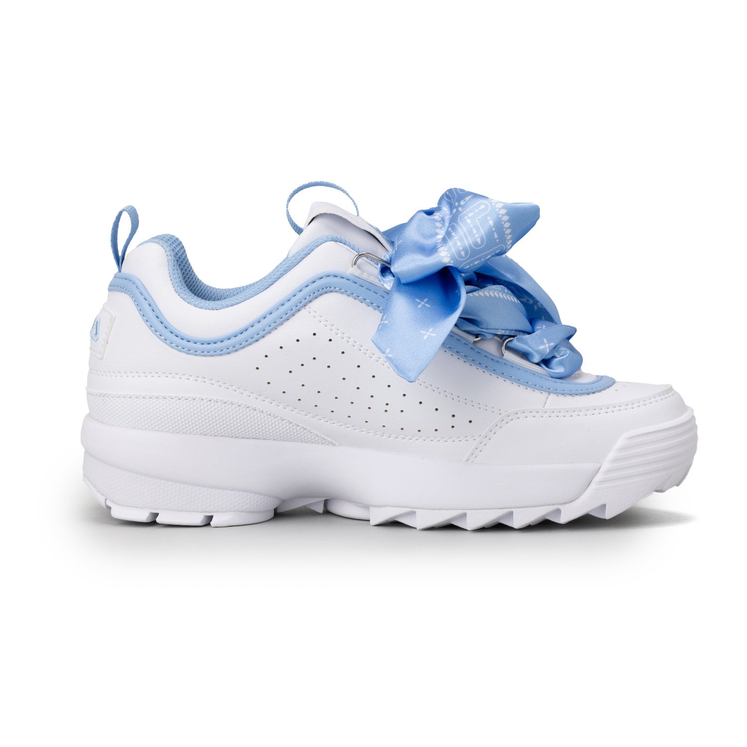 フィラ FILA DISRUPTOR 2 SCARF / ディスラプター2スカーフ / 厚底スニーカー （PURE WHITE/Blue Bell） PURE WHITE/Blue Bell