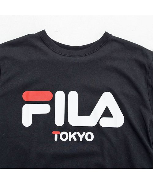 フィラ FILA FILA プリントTシャツ メンズ ブランド オシャレ トップス 半袖 FILA フィラ  半袖Tシャツ プリント ロゴ ブランド ホワイト ブラック ネイビー