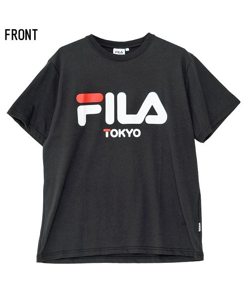 フィラ FILA FILA プリントTシャツ メンズ ブランド オシャレ トップス 半袖 FILA フィラ  半袖Tシャツ プリント ロゴ ブランド ホワイト ブラック ネイビー