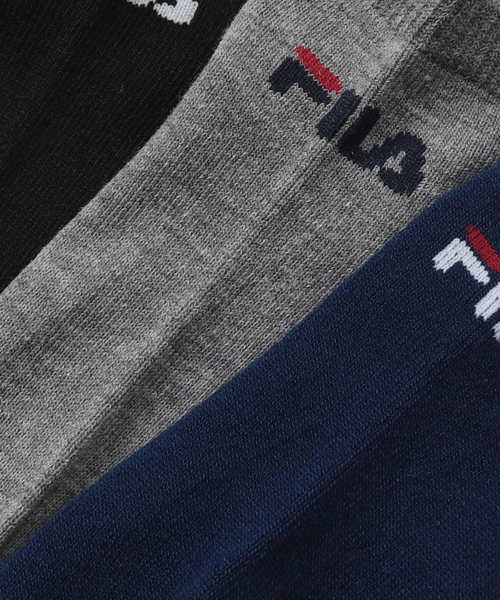 FILA Logo Ankle Socks 3-Pair Set Men's