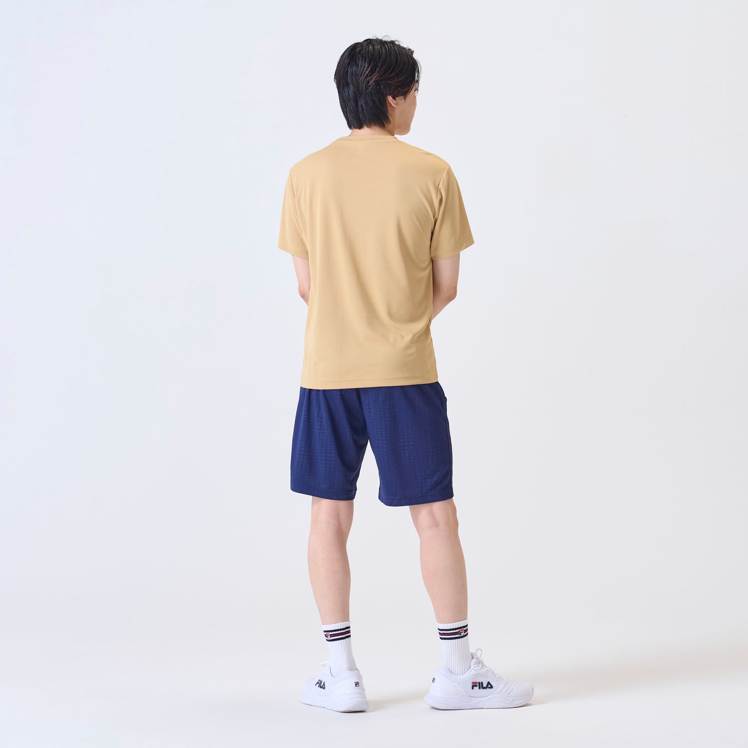 菲拉 FILA 【網球】無地 後背孔網眼 遊戲衫 男士