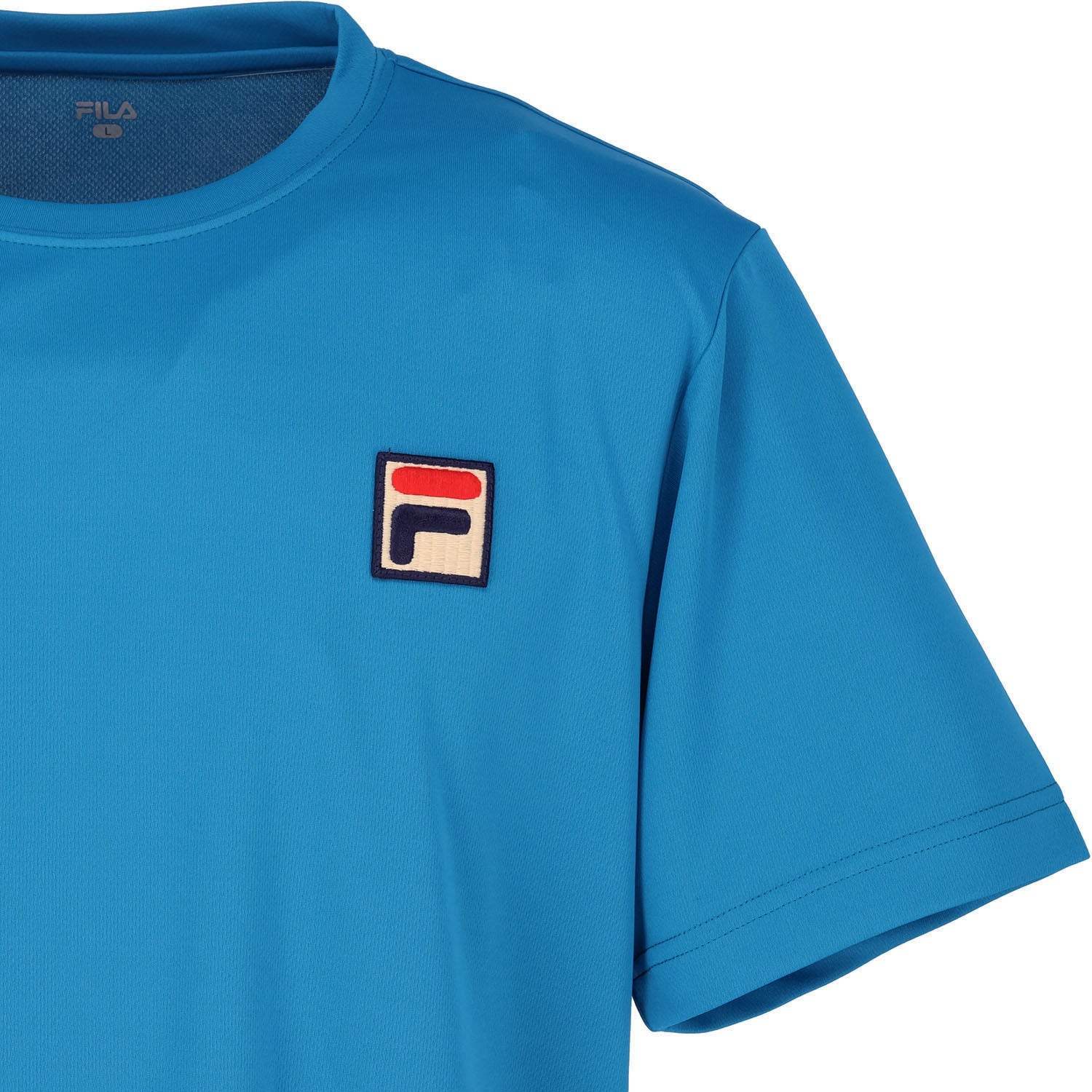 菲拉 FILA 【網球】無地 後背孔網眼 遊戲衫 男士