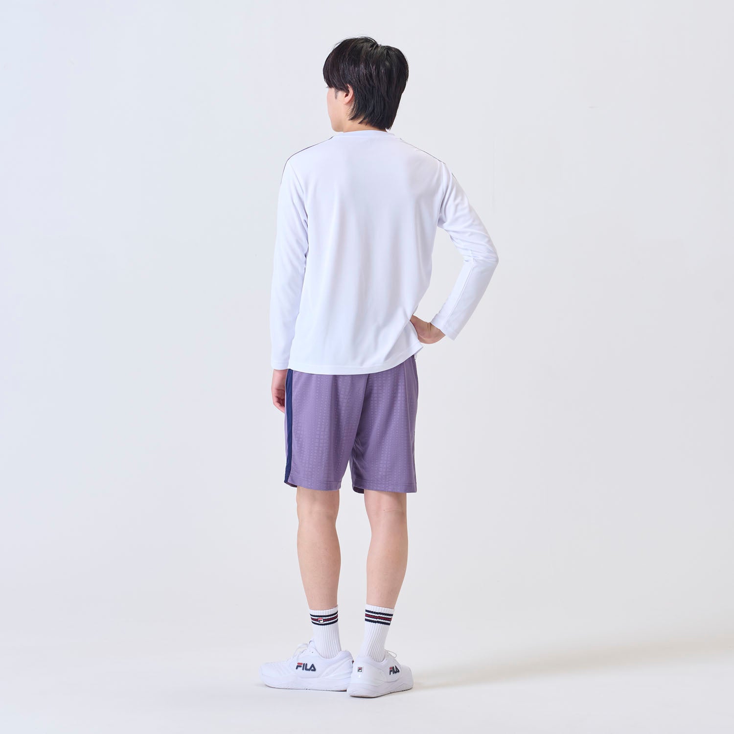 フィラ FILA 【テニス】エンボスドット バックホールメッシュ ロングスリーブシャツ メンズ