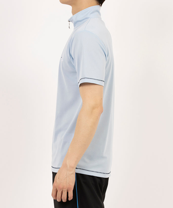 フィラ FILA ワンポイントハーフジップTシャツ （サックス） サックス