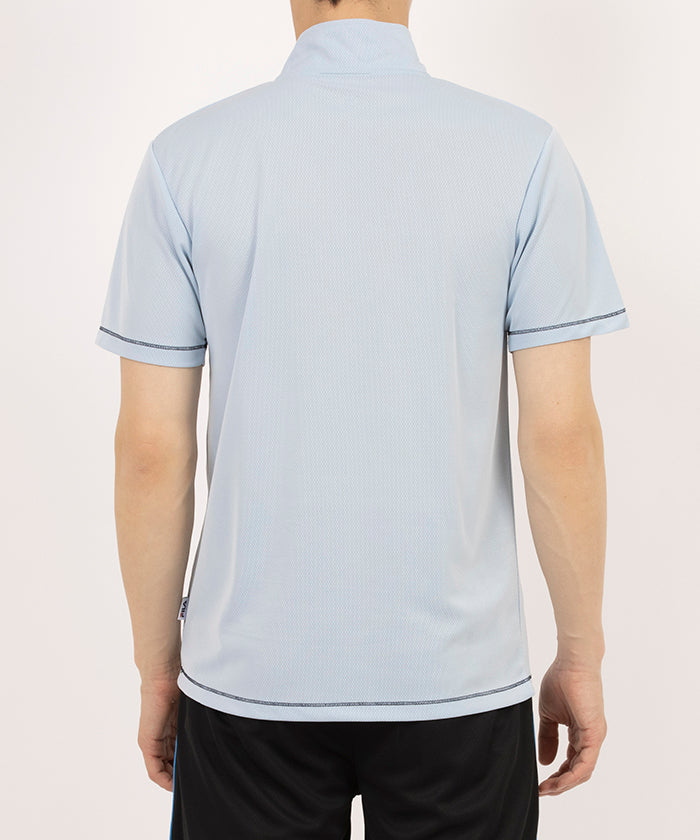 フィラ FILA ワンポイントハーフジップTシャツ （サックス） サックス