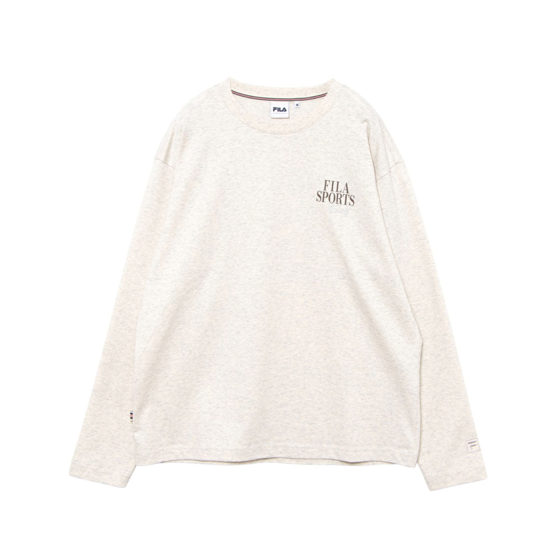 フィラ FILA 【カジュアルウェア】Treat graphic Long sleeve T / グラフィックロンT / レディース （OATMEAL MELANGE） OATMEAL MELANGE