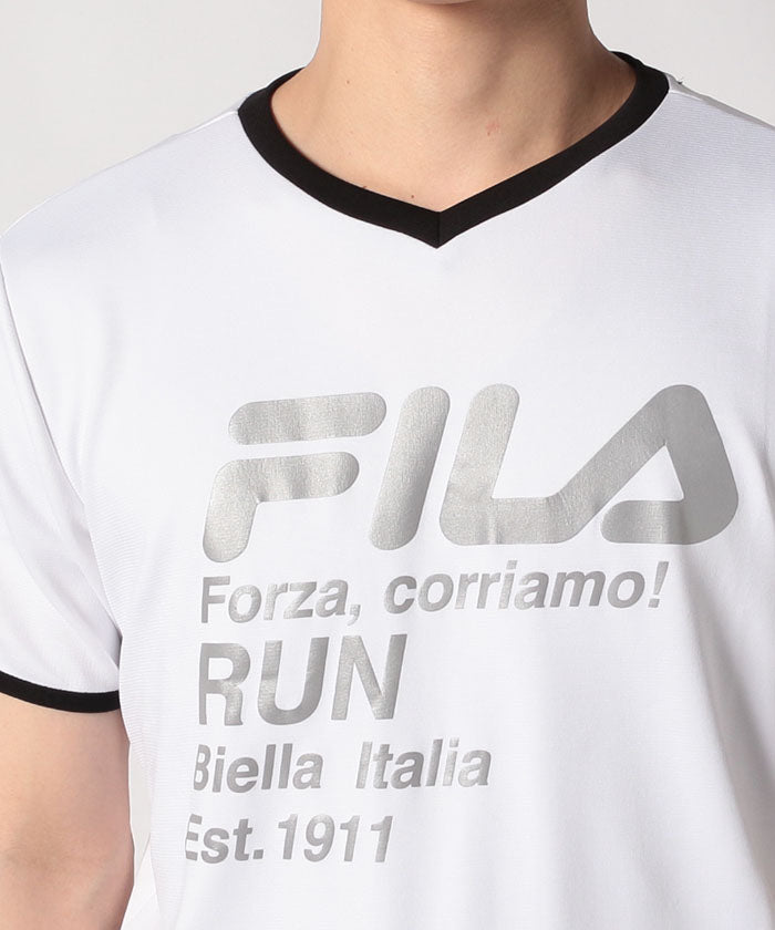 フィラ FILA ツインクール VネックTシャツ （ブラック） ブラック