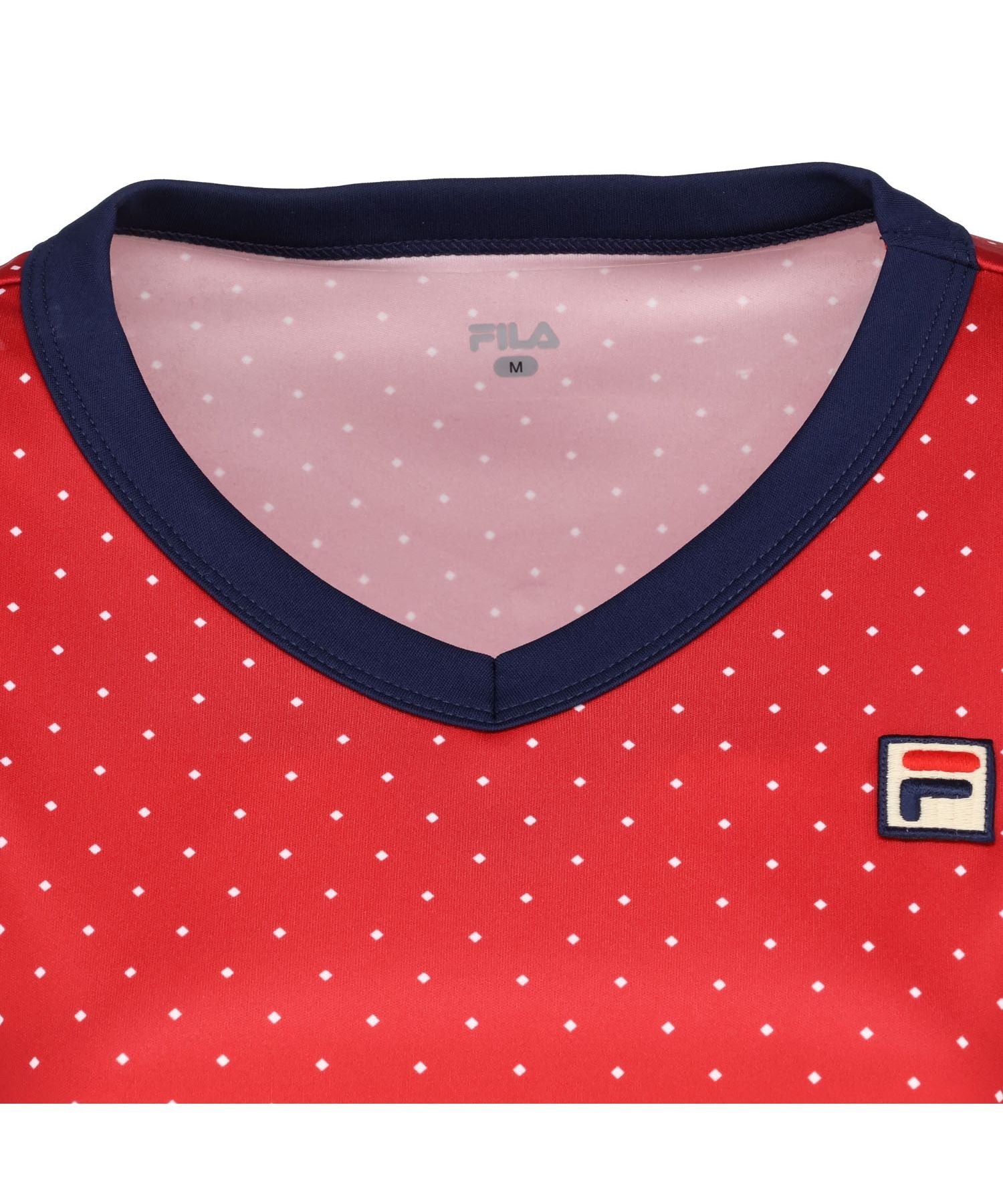 フィラ FILA 【テニス】スクエアドット Vネックワンピース レディース （ブラック） ブラック