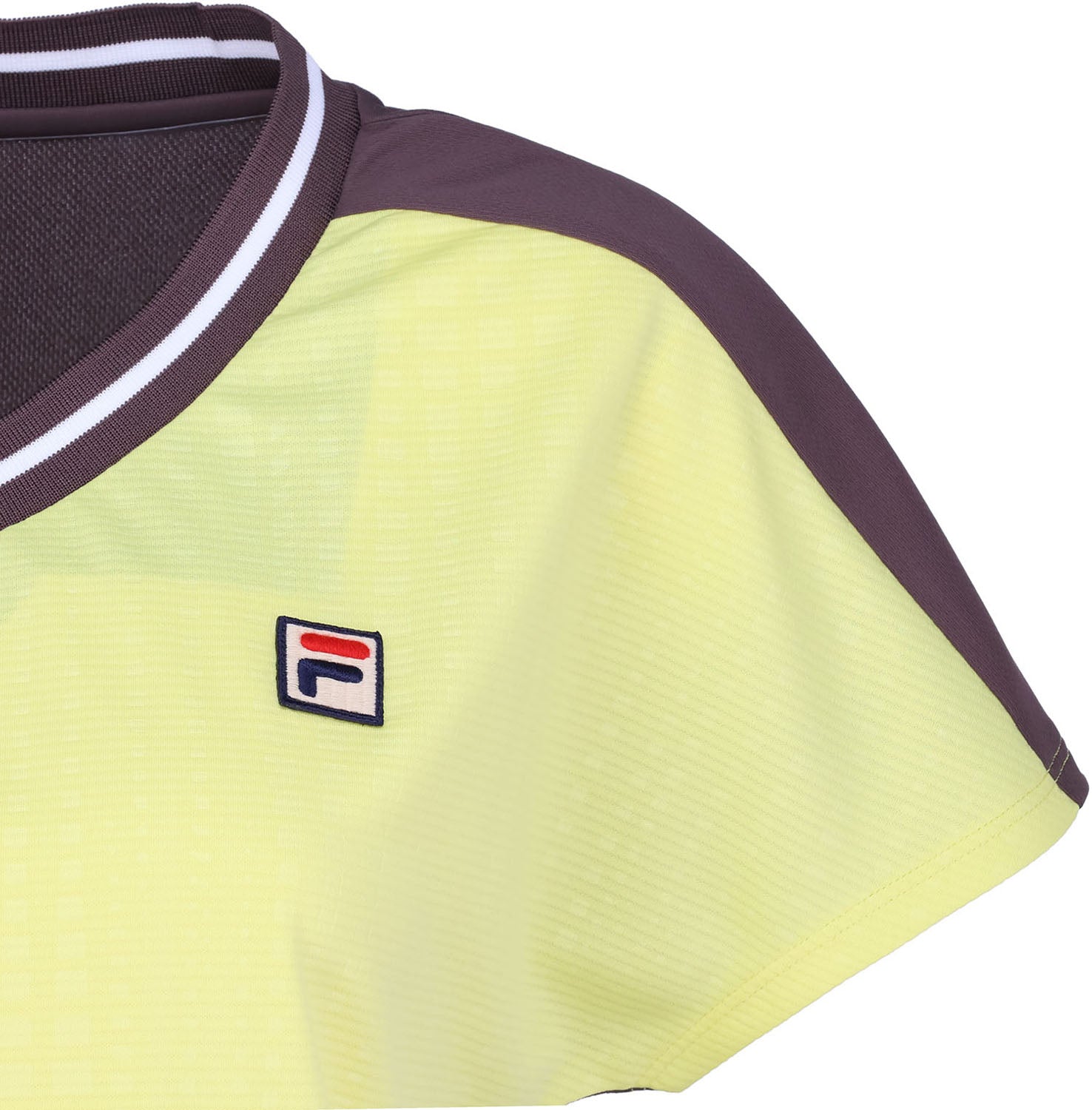 FILA 【Tennis】 Embossed Dot Mesh V-Neck Game Shirt for Women