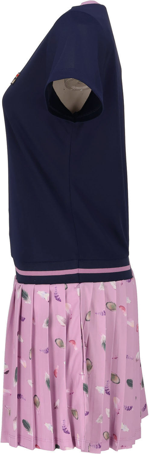 フィラ FILA 【テニス】フェザープリント バックホールメッシュ ワンピース レディース