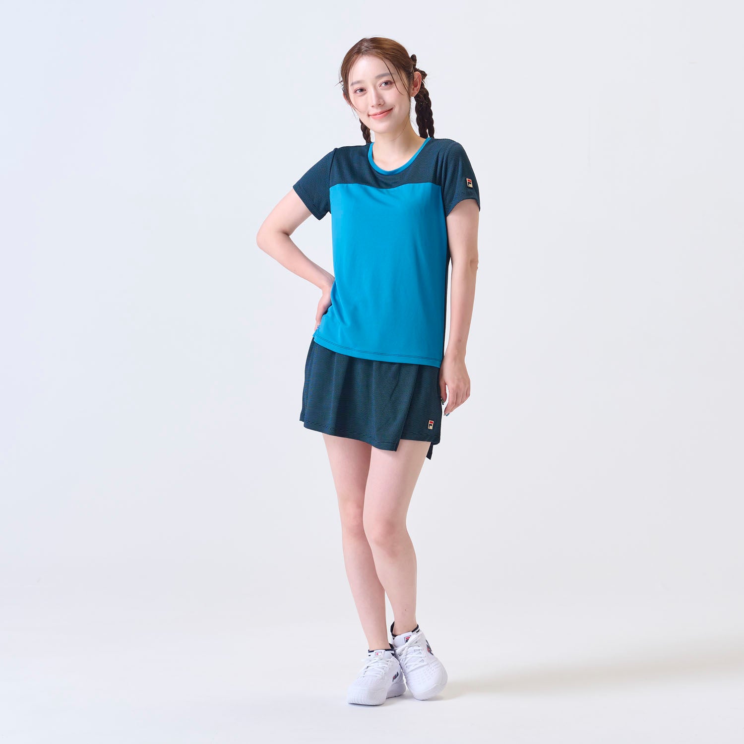 菲拉 FILA 【網球】Tudai點針織 切換遊戲衫 女士