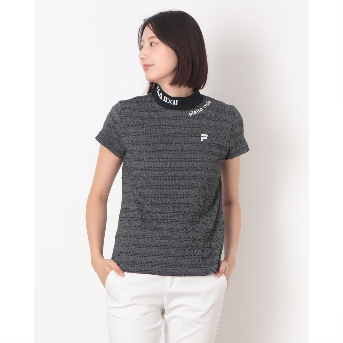 フィラ FILA モックネックシャツ （BK） BK
