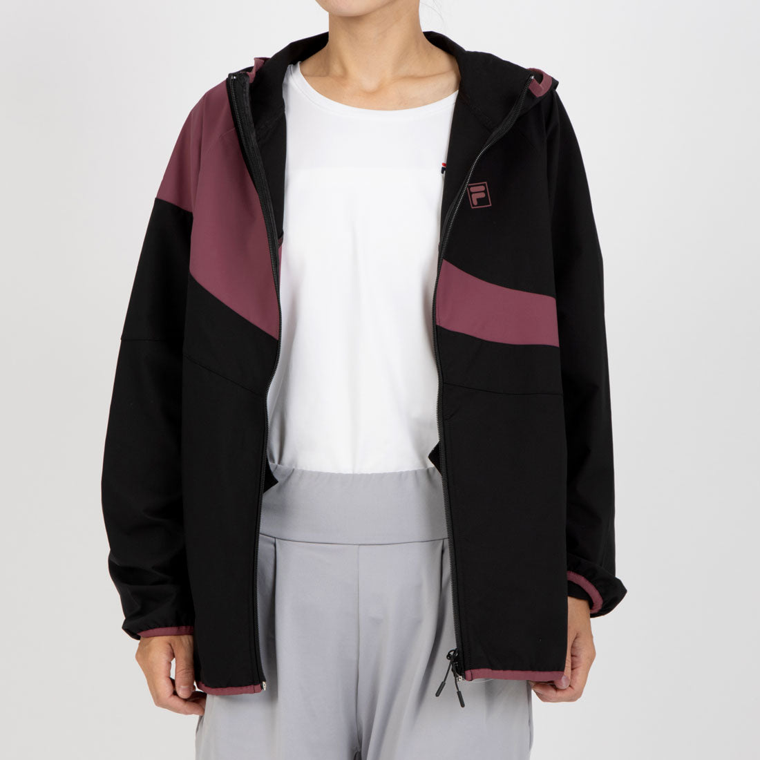 フィラ FILA WIND TRACK HOODIE （BLACK） BLACK