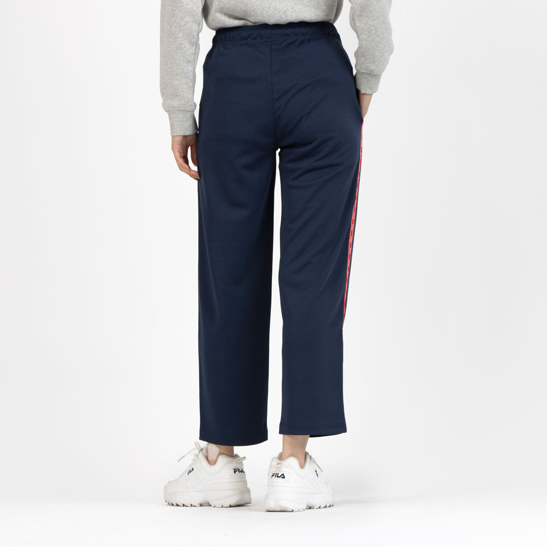 フィラ FILA ロゴテープジャージパンツ / LOGO TAPED JERSEY PANTS / カジュアルウェア / レディース （NV0） NAVY