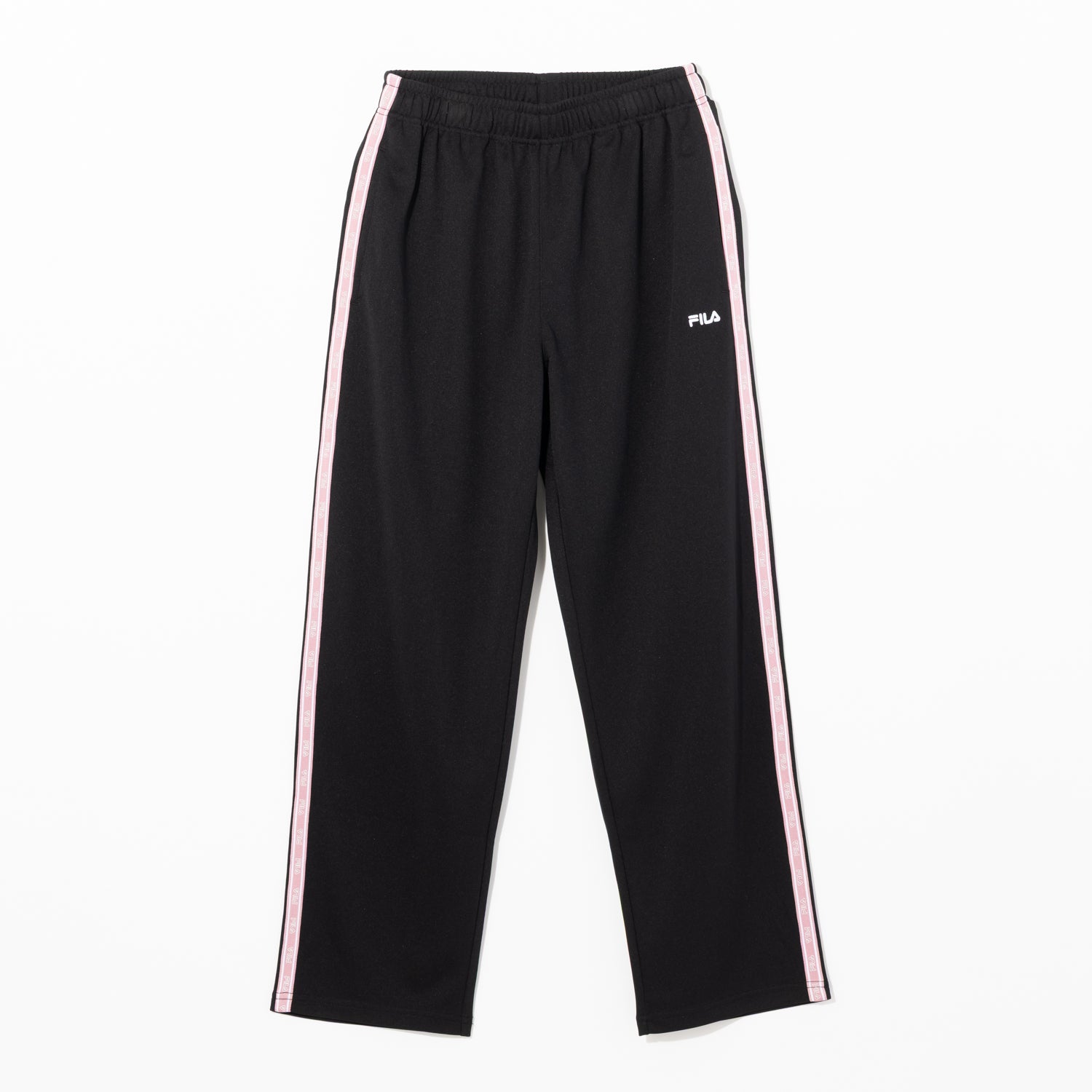 フィラ FILA ロゴテープジャージパンツ / LOGO TAPED JERSEY PANTS / カジュアルウェア / レディース （BK0） BLACK