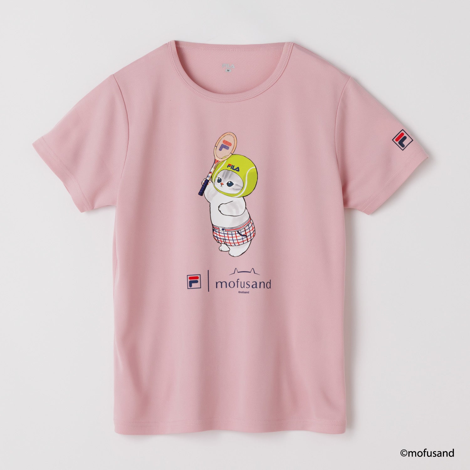 フィラ FILA FILA × mofusand・Tennis ball cat S/S T-shirts/ レディース （PINK） PINK