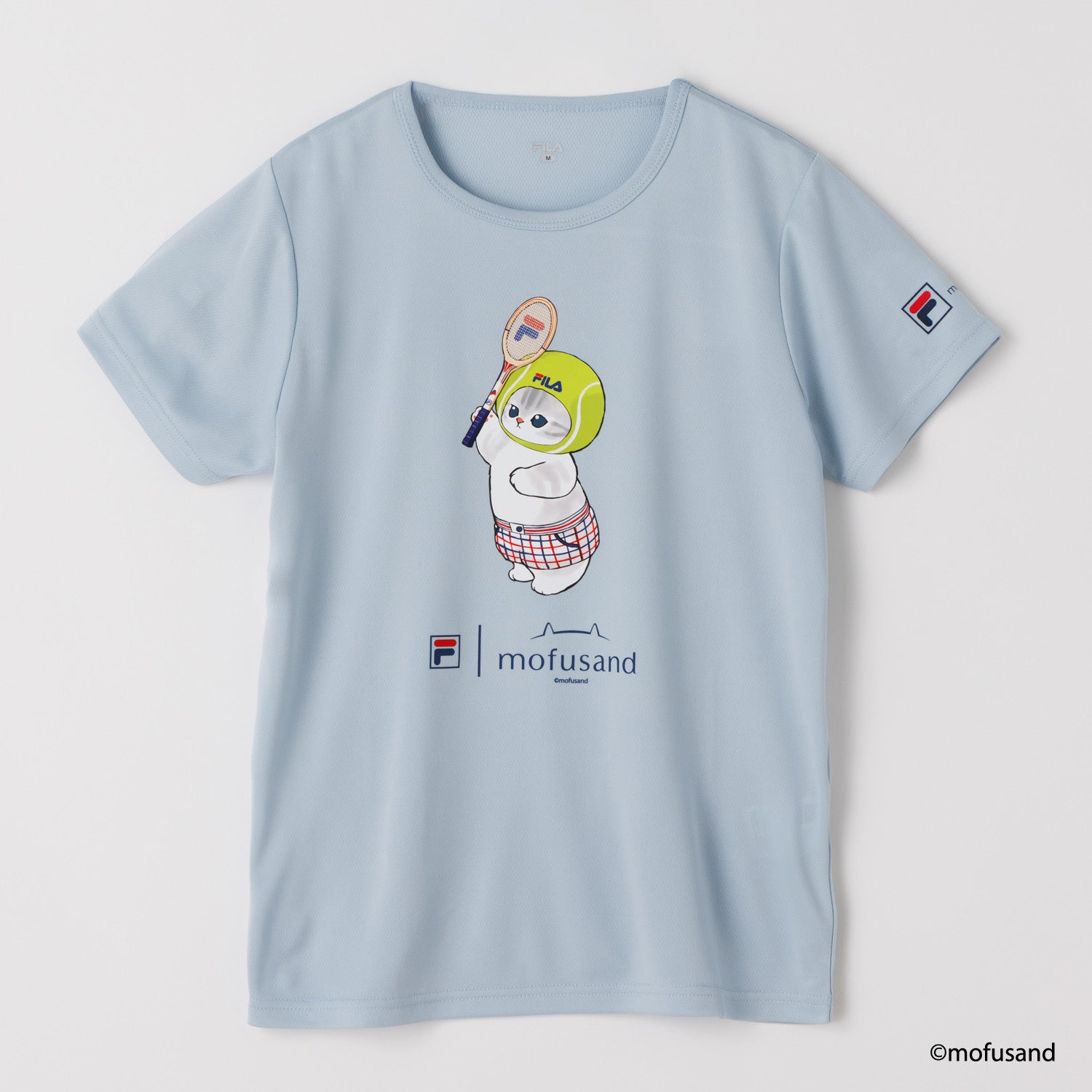 フィラ FILA FILA × mofusand・Tennis ball cat S/S T-shirts/ レディース （SAX） SAX