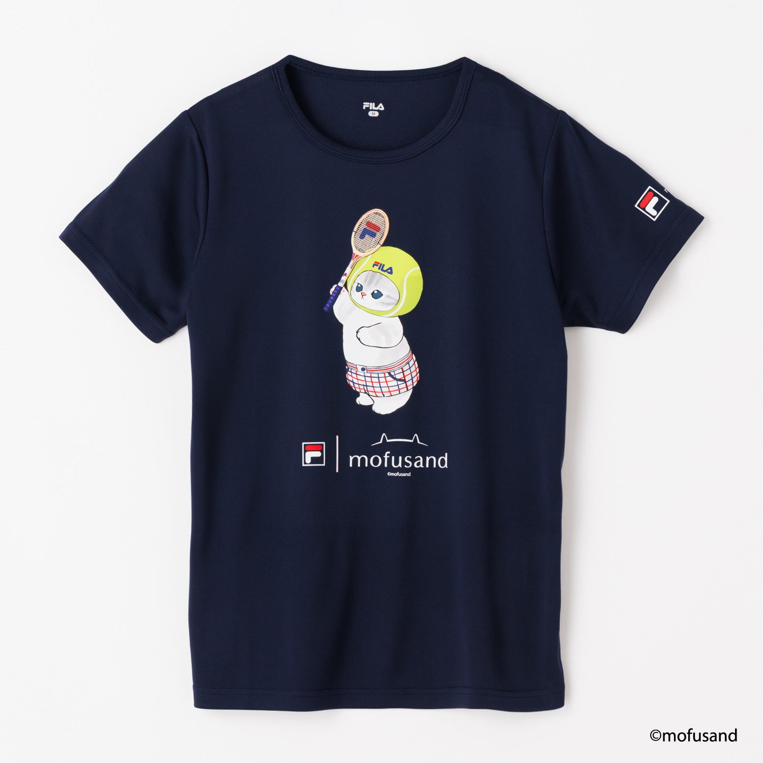 フィラ FILA FILA × mofusand・Tennis ball cat S/S T-shirts/ レディース （NAVY） NAVY