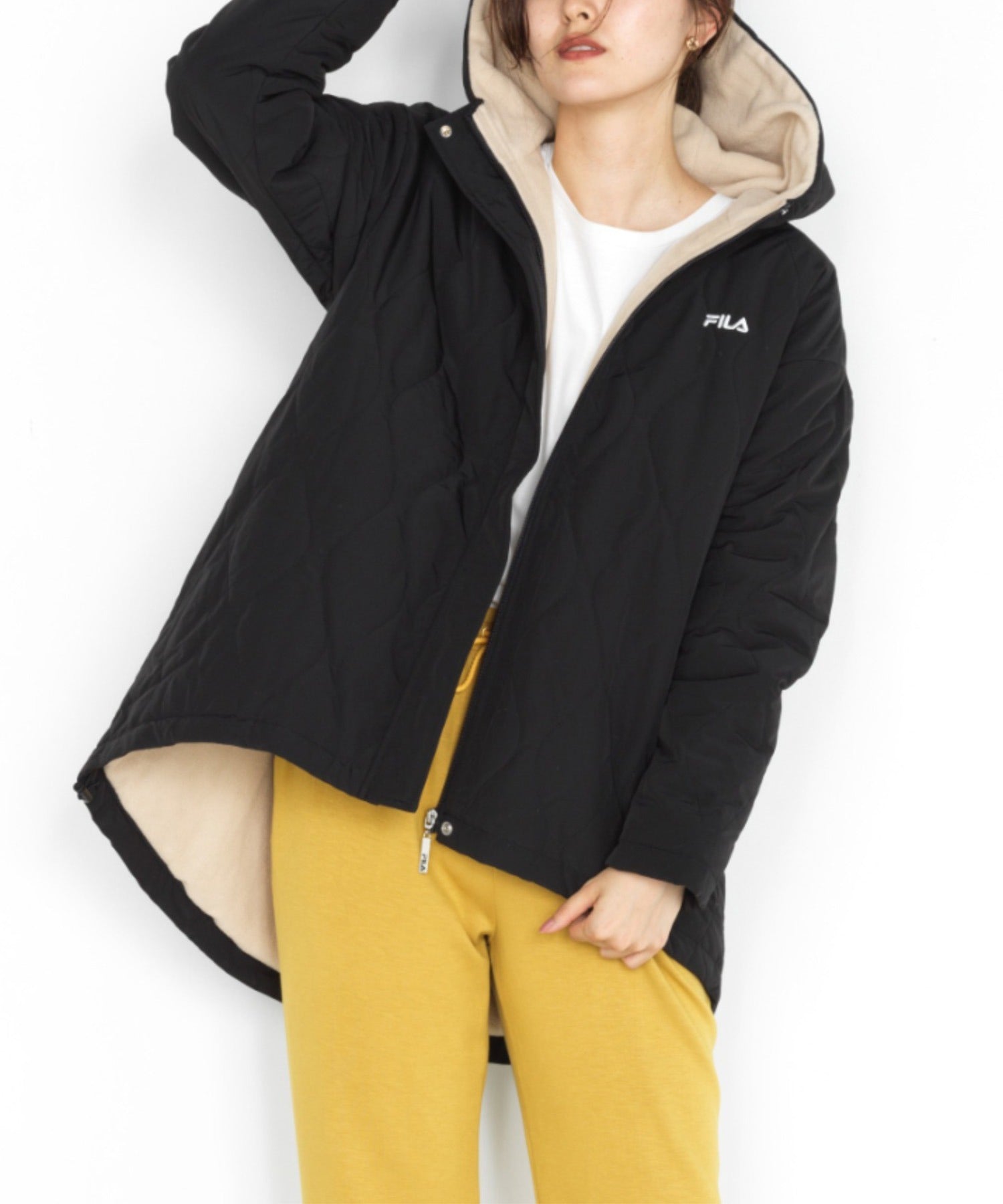 フィラ FILA ＜FILA＞裏ボアフリースキルトコート