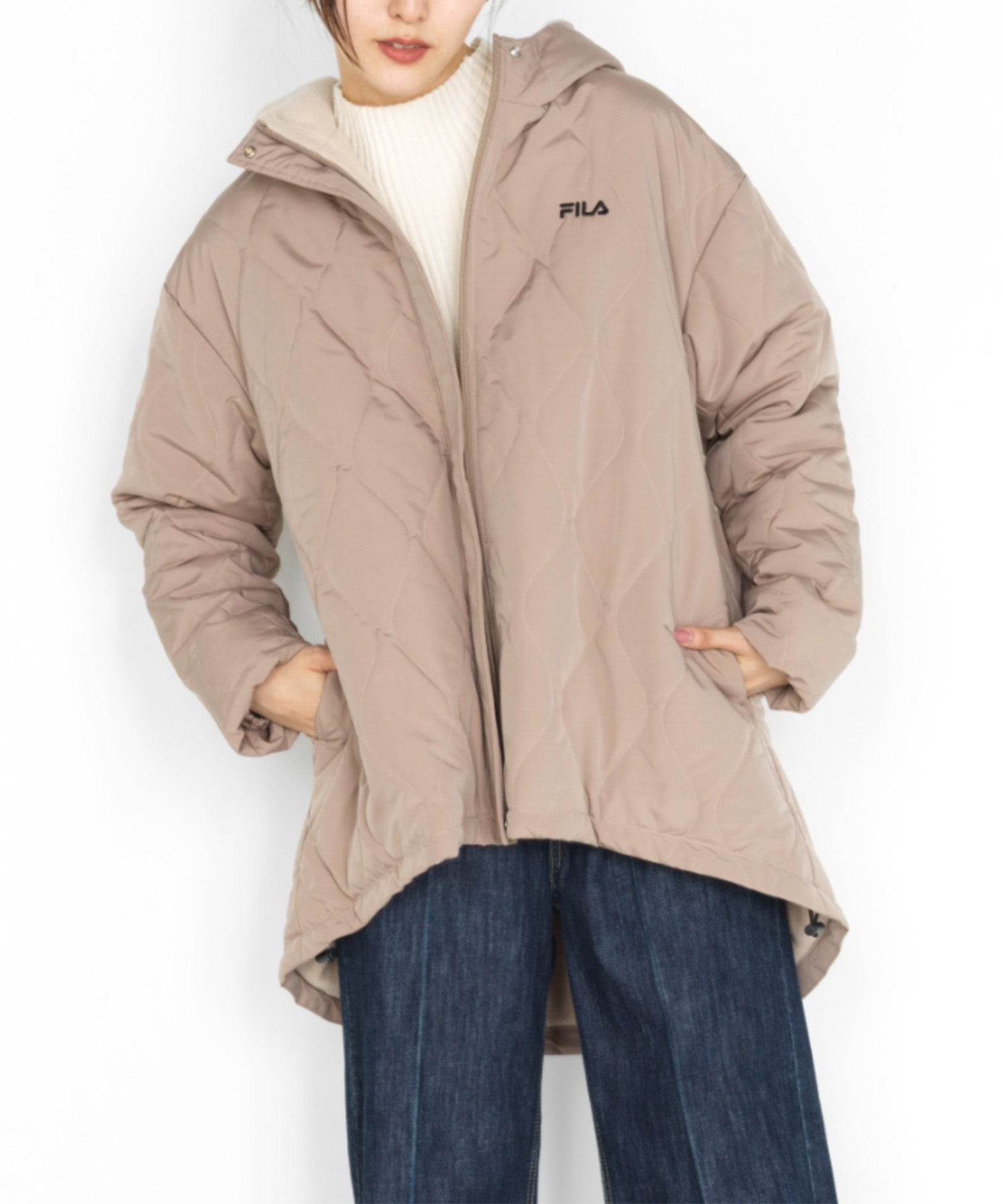 フィラ FILA ＜FILA＞裏ボアフリースキルトコート