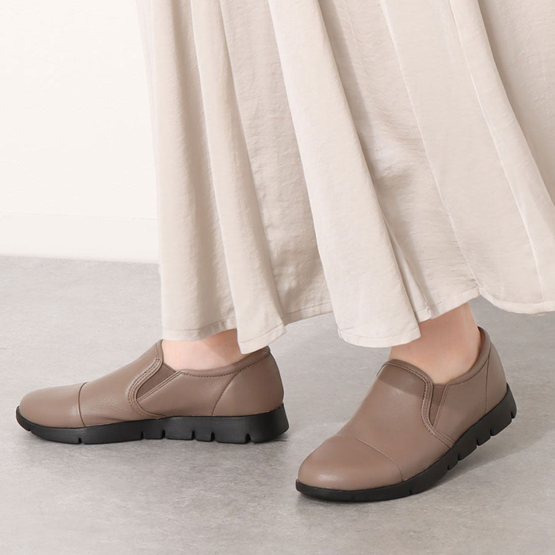 フィットジョイ FITJOY 軽量 slip-on スニーカー （BLK/BLK） BLK/BLK