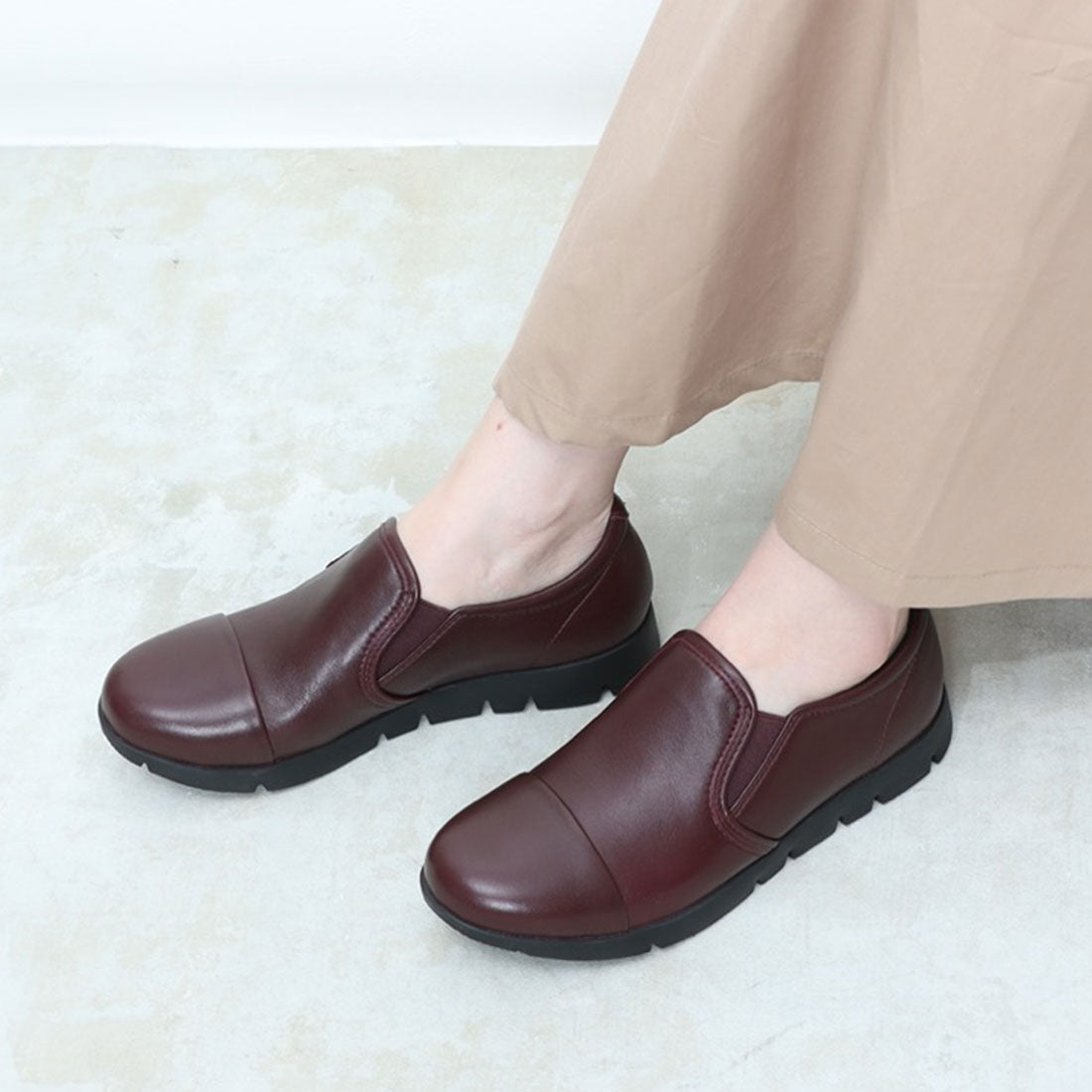 フィットジョイ FITJOY 軽量 slip-on スニーカー （BLK/BLK） BLK/BLK