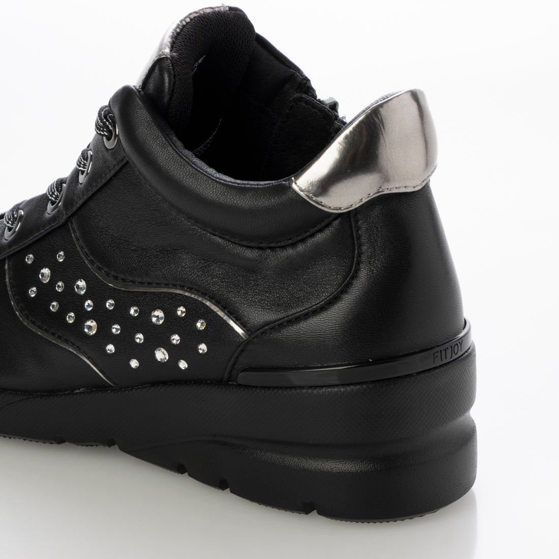 フィットジョイ FITJOY 軽量 mid cut キラキラスニーカー
