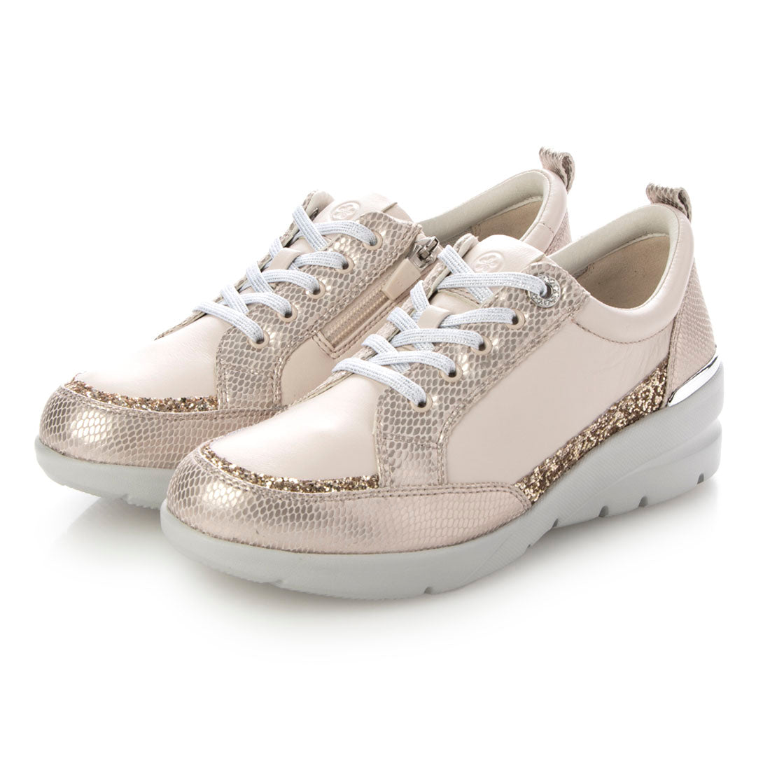 フィットジョイ FITJOY 軽量 5 eyelet スニーカー,LPNK/GRY