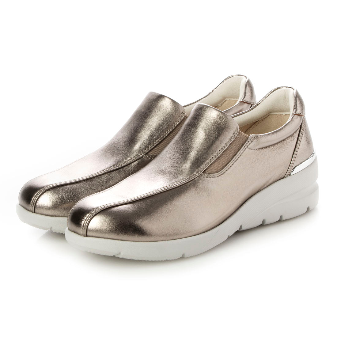 フィットジョイ FITJOY 軽量 slip-on スニーカー,ETN/GRY