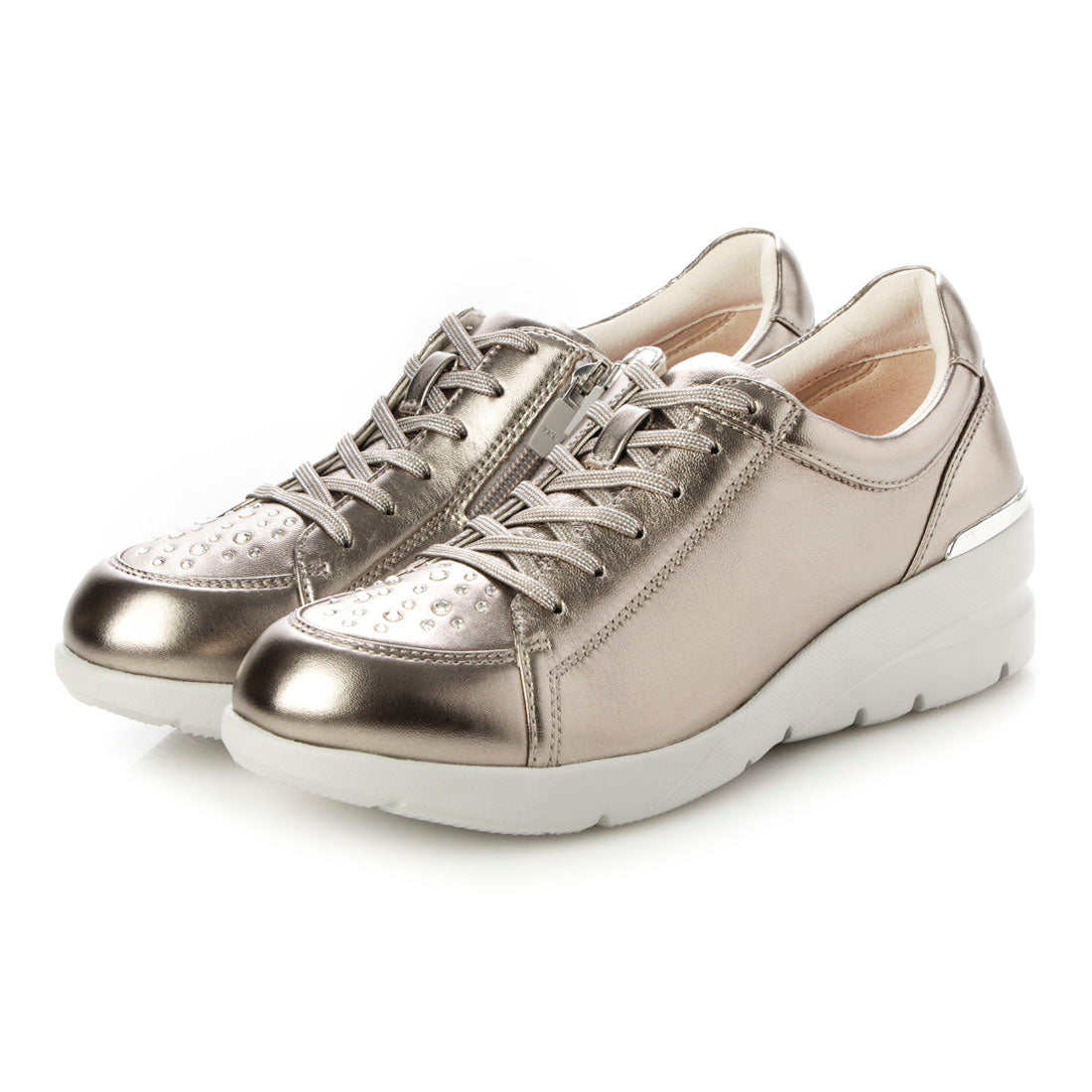 フィットジョイ FITJOY 軽量 6 eyelet キラキラスニーカー