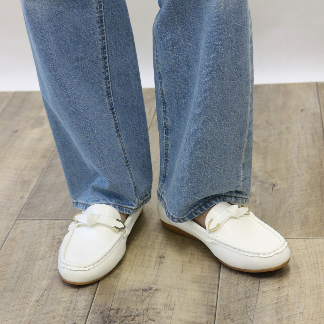 フィン Fin リボンモカシン【低反発スポンジ入り】