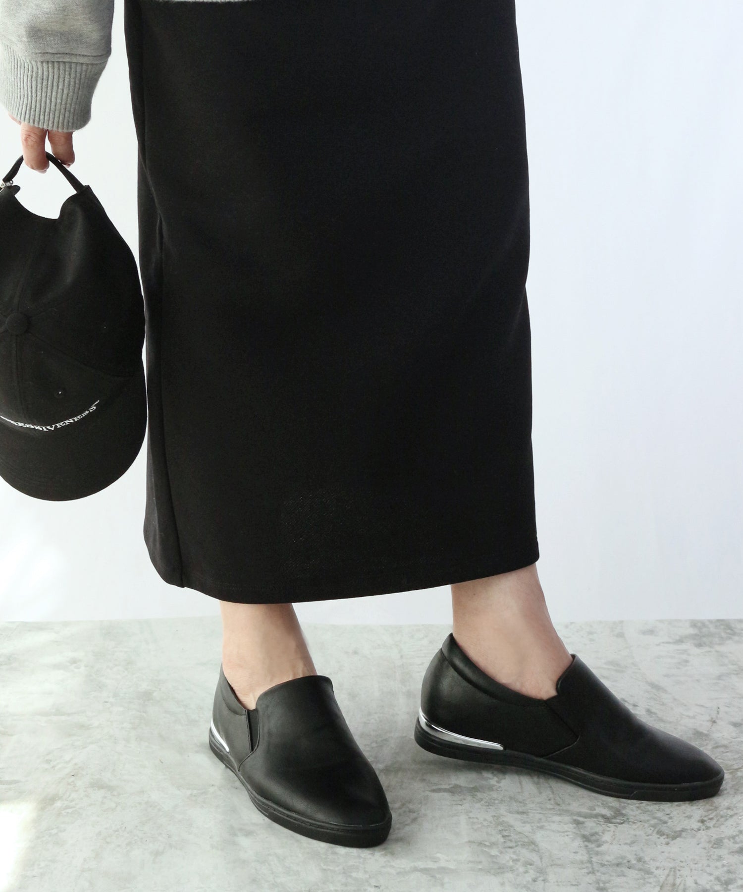 FIN FIN ECO LEATH INN HEAL SLIPON [包括低彈性海綿]