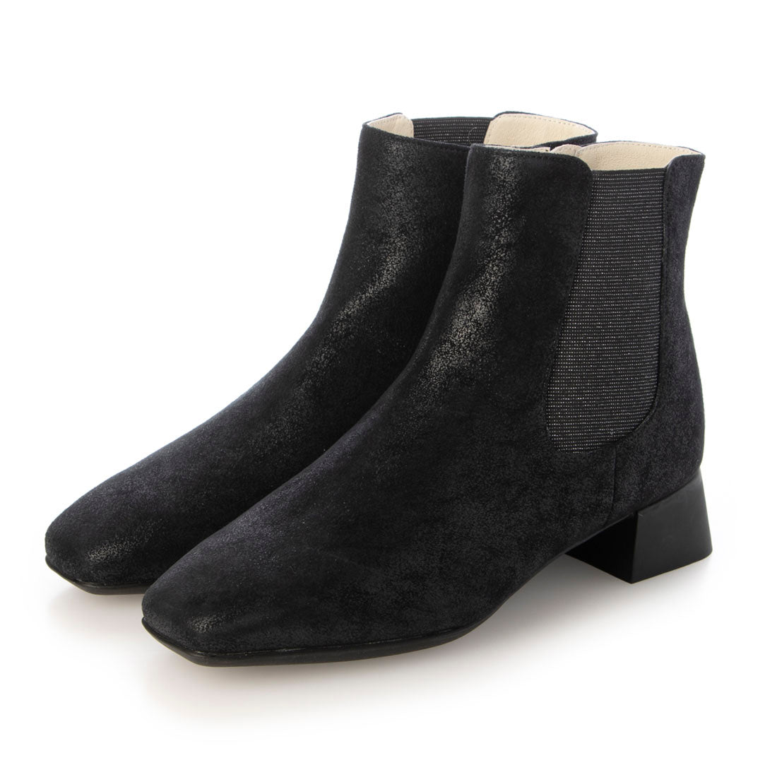 フィオリノ FIORINO フィオリノサイドコアブーツ （Metallic Black） Metallic Black