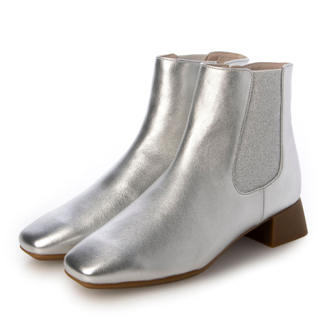フィオリノ FIORINO フィオリノサイドコアブーツ （Silver） Silver