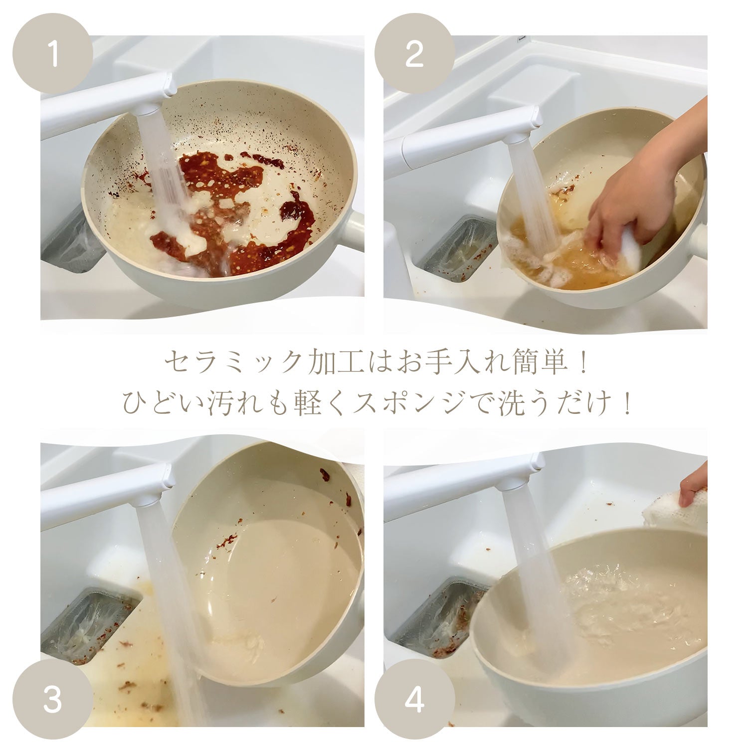 フィカ FIKA FIKAピーチピンクスクエアフライパン29cmガラス蓋付き 【返品不可商品】 （ピーチピンク） ピーチピンク