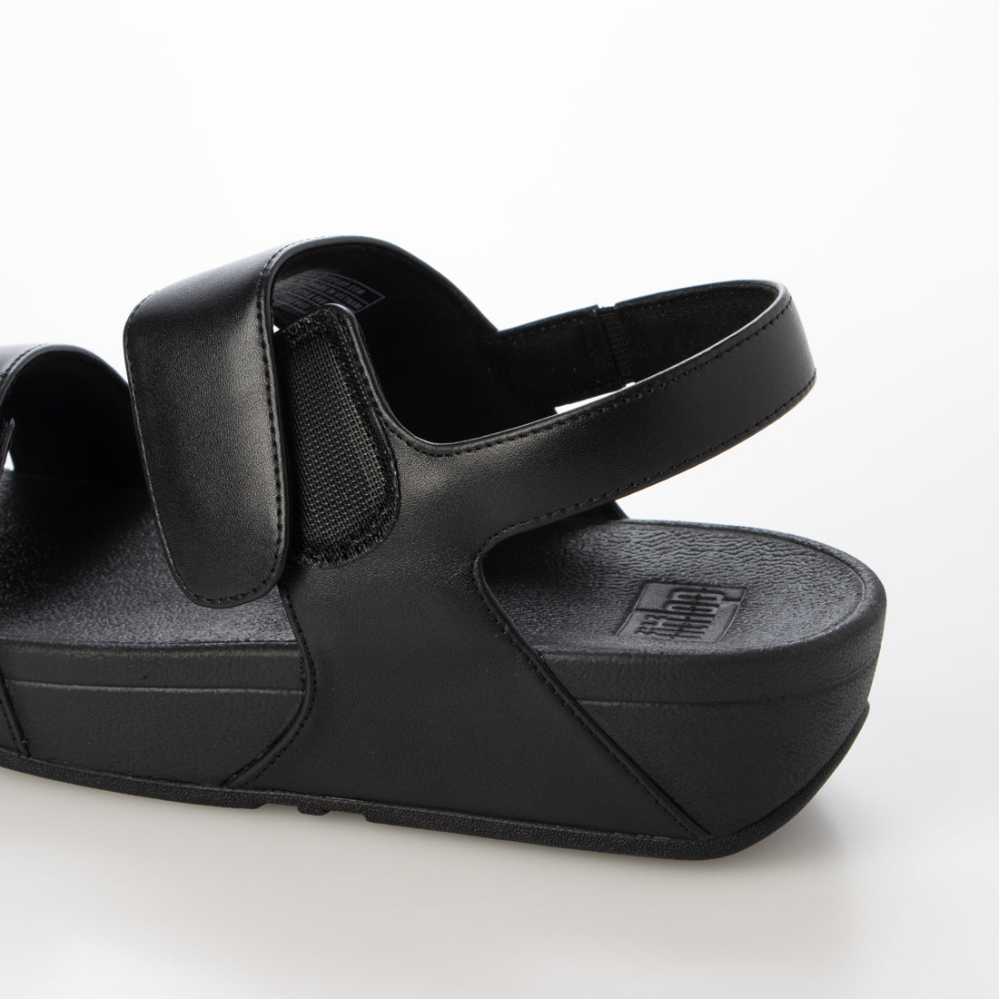 フィットフロップ fitflop LULU ADJUSTABLE LEATHER BACK-STRAP SANDALS （All Black） All Black