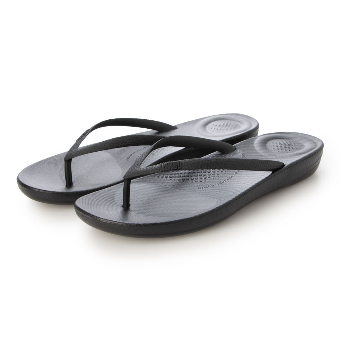 フィットフロップ fitflop IQUSHION ERGONOMIC FLIP-FLOPS （All Black） All Black