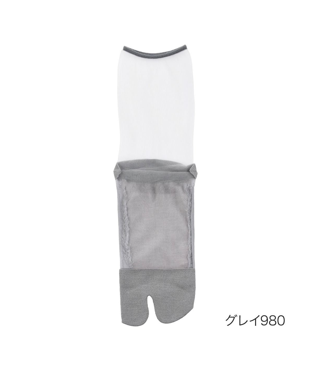 ドットフクスケ .fukusuke .fukuske ： 無地 ソックス クルー丈 シアー素材 テグス 婦人 女性 レディース 靴下 フクスケ fukuske 福,グレイ980