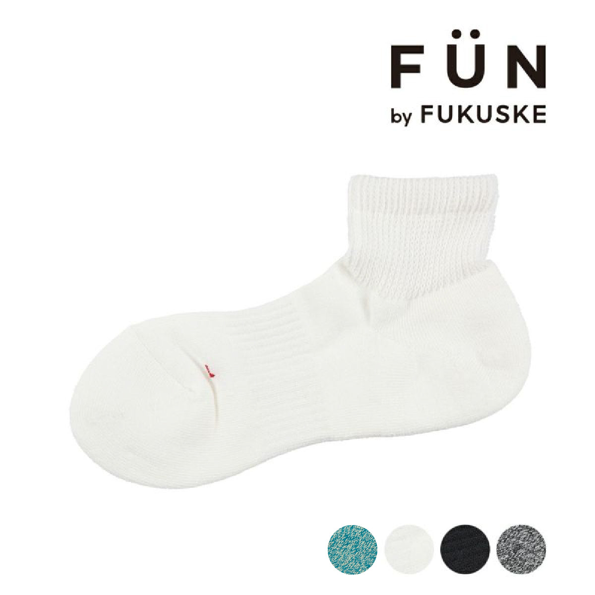 フクスケ ファン fukuske FUN 福助 【fukuske FUN(フクスケファン) ： NewNormalSocks】 靴下 杢柄 無地 ショート丈 土踏まずサポート(3FC05W)紳士 男性 メンズ フクスケ （グレイベージュ950） グレイベージュ950