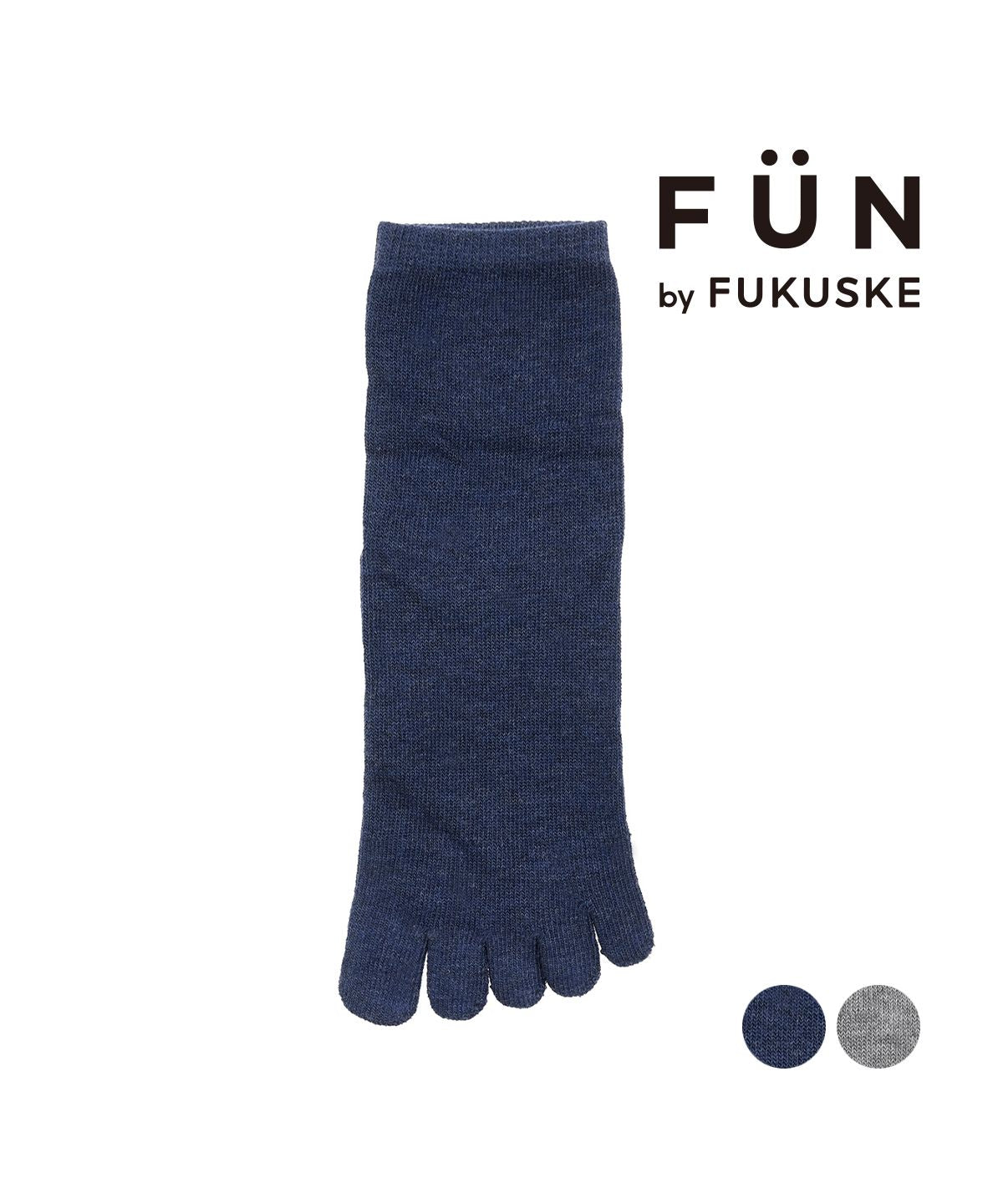 Fukuske Fan fukuske FUN Fukusuke Official Socks 5-Toe Crew Length Ladies fukuske FUN Plain Soft Opening 5-Toe 3362-12L Women's Fukuske fukuske