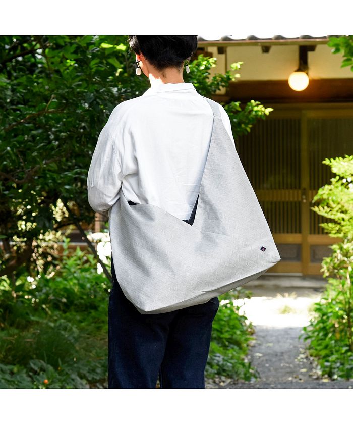 タビーズ Tabeez 福助 公式 肩背包 男女通用 Tabeez 東袋 鳳尾紋 9150ー300灰色 女士 男士 福助足袋 日本