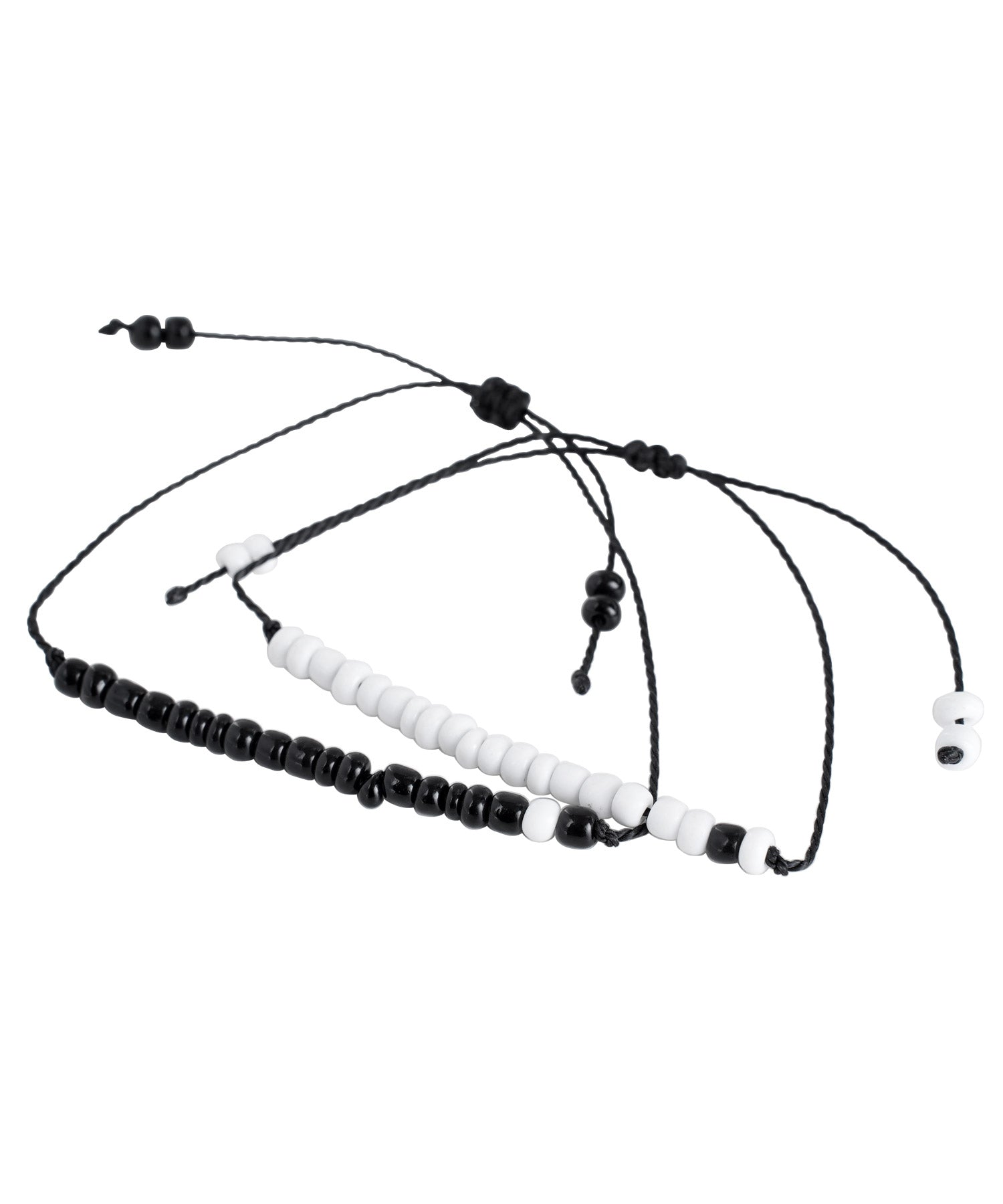 JIGGYS SHOP 2-Piece Bead Bracelet / Bracelet Men's Brand Couple Pair Valentine's Present Gift Casual Simple