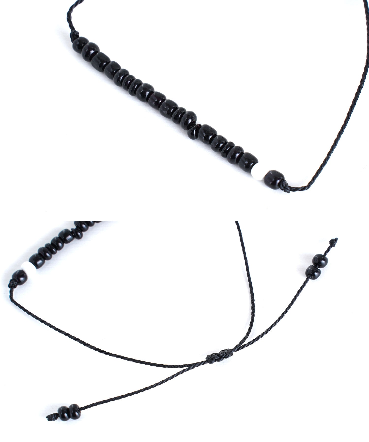JIGGYS SHOP 2-Piece Bead Bracelet / Bracelet Men's Brand Couple Pair Valentine's Present Gift Casual Simple