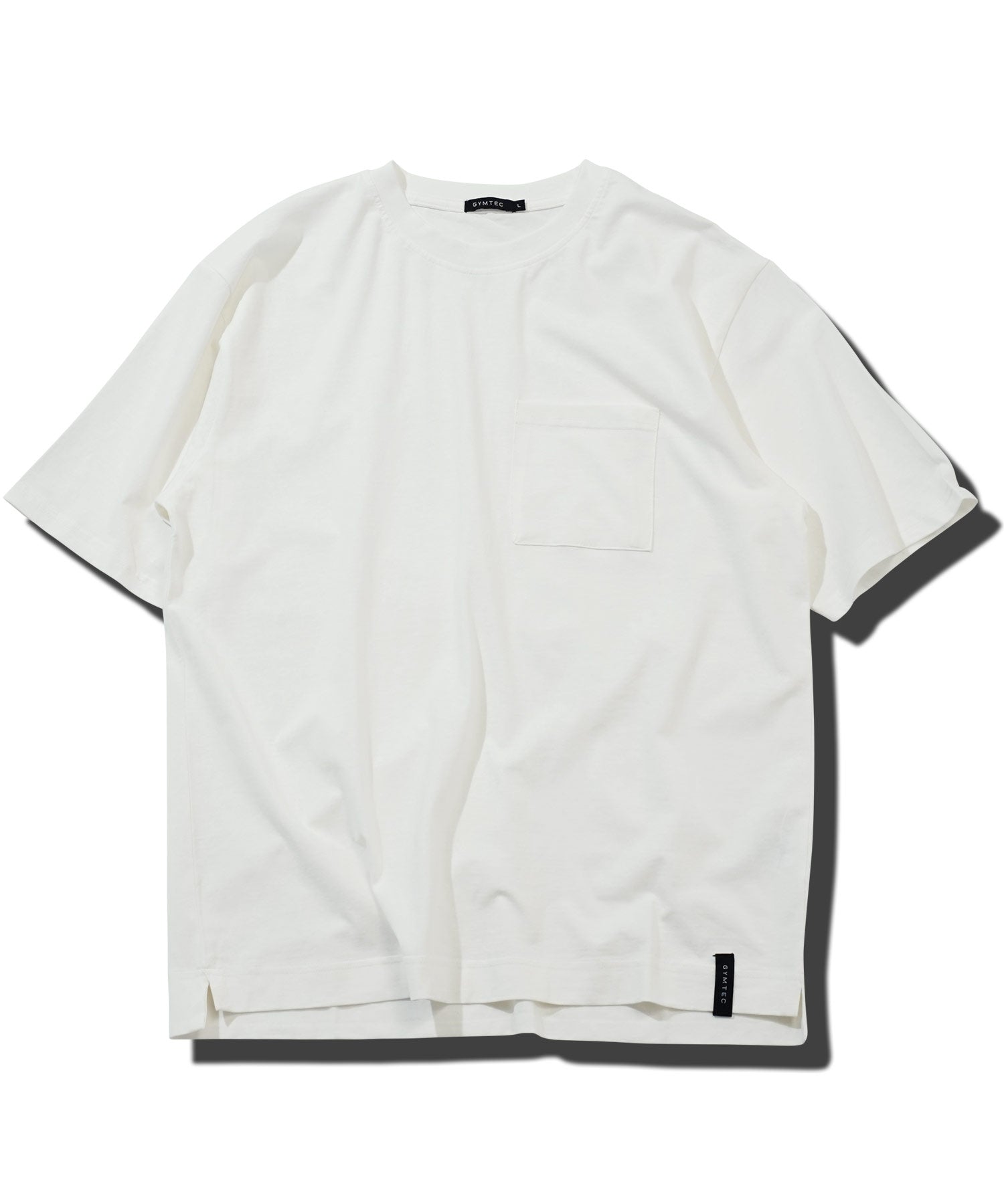 JIGGYS SHOP Crew Neck Plain T-Shirt with Pocket / Pocket T-Shirt for Men Short Sleeve Cut and Sew Slim Fit Top Inner