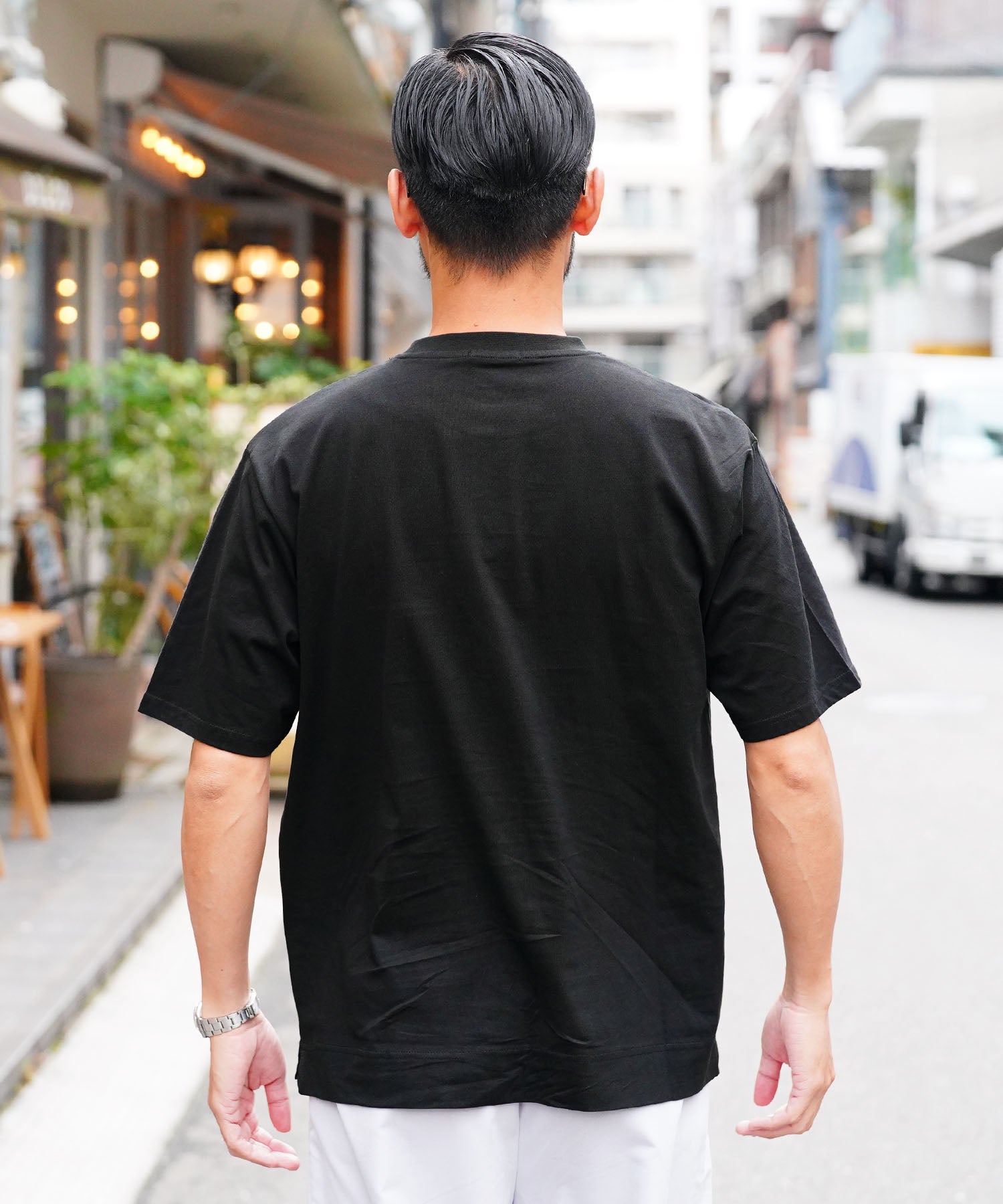 JIGGYS SHOP Crew Neck Plain T-Shirt with Pocket / Pocket T-Shirt for Men Short Sleeve Cut and Sew Slim Fit Top Inner