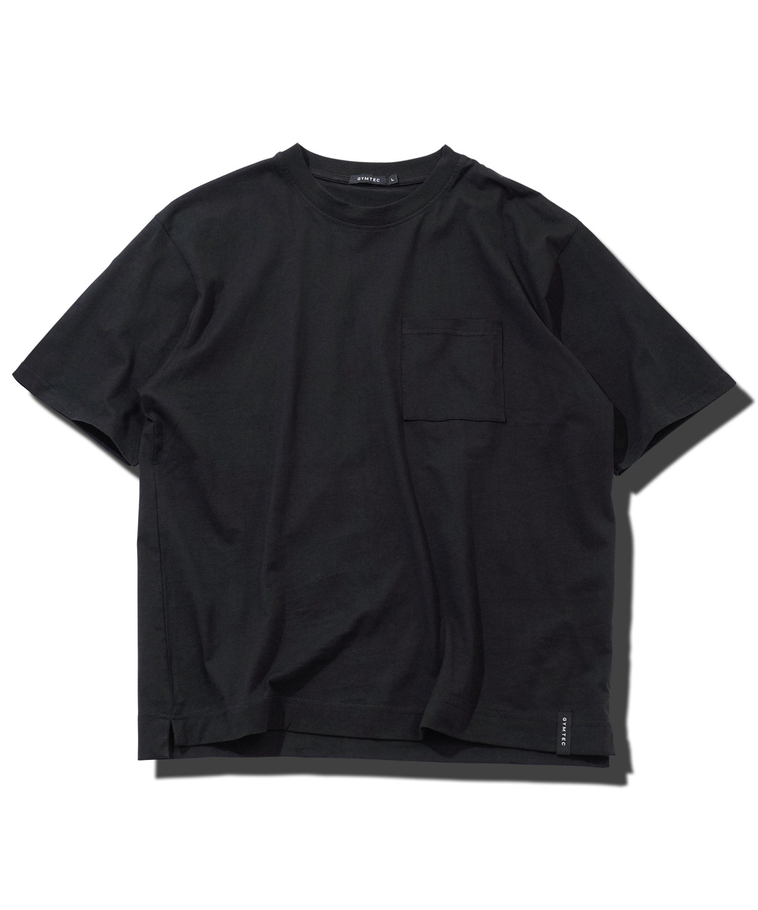 JIGGYS SHOP Crew Neck Plain T-Shirt with Pocket / Pocket T-Shirt for Men Short Sleeve Cut and Sew Slim Fit Top Inner